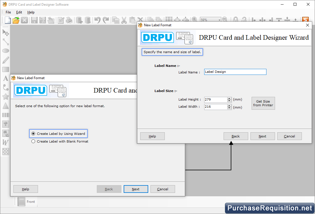 Card and Label Designing Software Screenshot