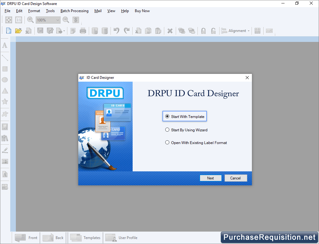 ID Card Designing Start with template