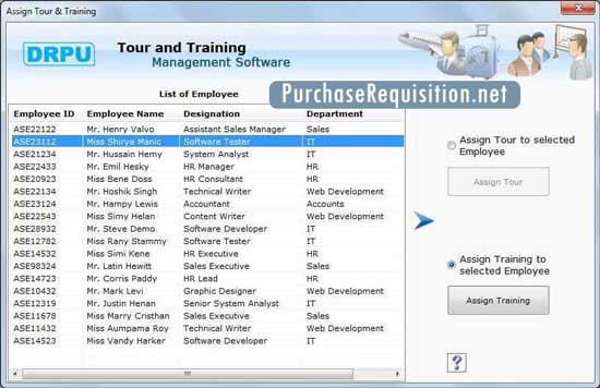 Windows 7 Employee Tour Management Tool 5.0.1.5 full