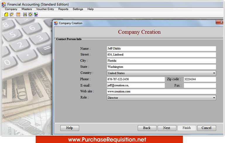 Bookkeeping Accounting Software screenshot